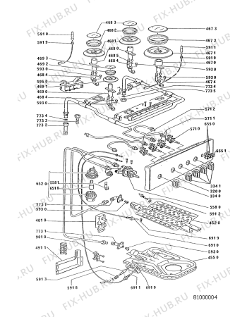 Схема №1 ACM 816/WH с изображением Пламярассекатель для электропечи Whirlpool 481936078359