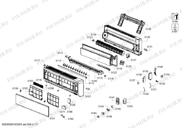 Схема №1 S1ZMI18750 с изображением Шильдик для кондиционера Bosch 00248404