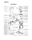 Схема №1 EA815050/70G с изображением Блок управления для кофеварки (кофемашины) Krups MS-5949177