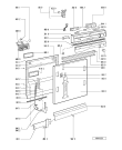 Схема №1 ADG 944/3 IX с изображением Обшивка для посудомойки Whirlpool 481245370463