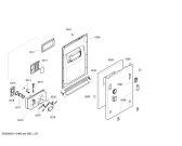 Схема №1 S49T55W1EU с изображением Передняя панель для электропосудомоечной машины Bosch 00447480