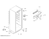 Схема №1 KSK38A01 с изображением Дверь для холодильной камеры Bosch 00247503