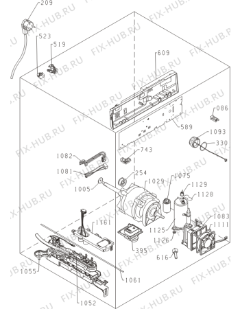 Схема №1 D82426 (335338, SPK2) с изображением Декоративная панель для стиралки Gorenje 353979