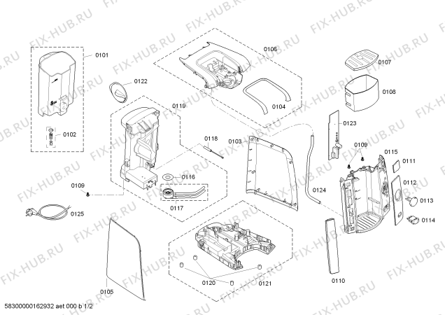 Схема №2 TAS4301EE TASSIMO с изображением Кнопка для кофеварки (кофемашины) Bosch 00626715