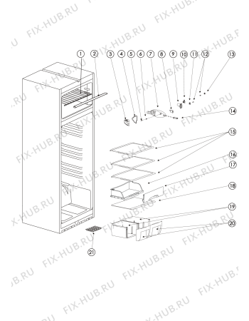 Схема №2 T175GA (F054038) с изображением Всякое для холодильника Indesit C00265880
