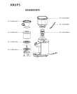 Схема №1 GX420851/B70 с изображением Всякое для кофеварки (кофемашины) Krups FS-9100028855