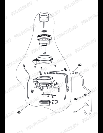 Схема №1 ENV150R "VERTUOPLUS STANDARD" с изображением Микромодуль для кофеварки (кофемашины) DELONGHI FL360841