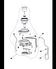 Схема №1 ENV150GY "VERTUOPLUS STANDARD" с изображением Элемент корпуса для электрокофеварки DELONGHI FL362101