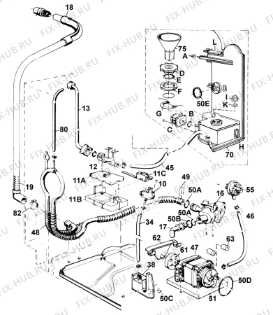 Взрыв-схема посудомоечной машины Arthurmartinelux ASF222 - Схема узла Electrical equipment