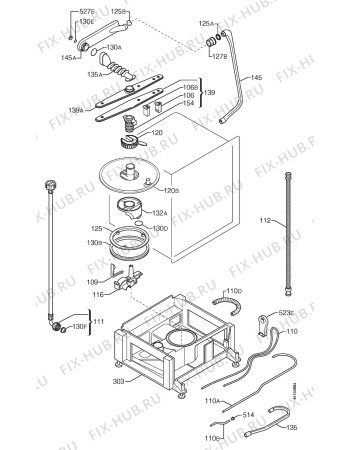 Взрыв-схема посудомоечной машины Zanker ID6345W - Схема узла Hydraulic System 272