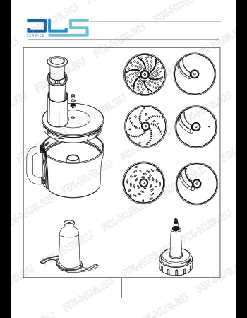 Взрыв-схема кухонного комбайна KENWOOD KCC9060S - Cooking Chef - Схема узла 6