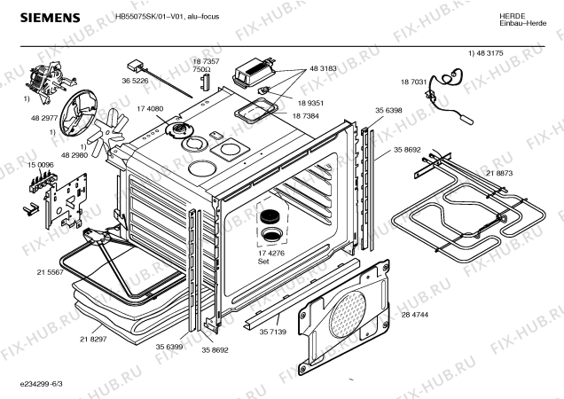 Схема №2 HB55075SK с изображением Панель управления для плиты (духовки) Siemens 00369602