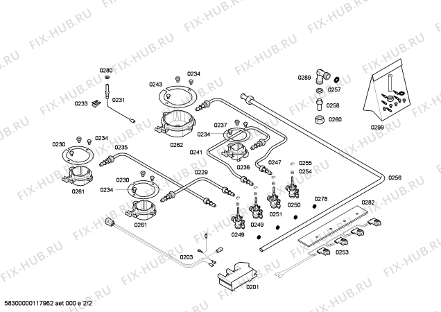 Схема №1 ER15063NL Siemens с изображением Столешница для электропечи Siemens 00219031