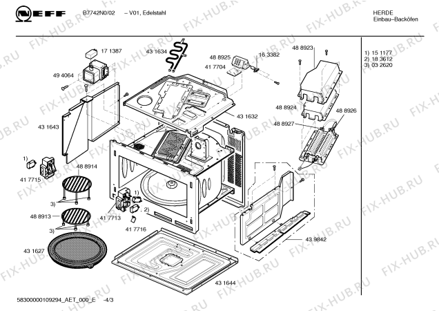 Схема №1 B7742N0 QuantumSpeed с изображением Инструкция по эксплуатации для электропечи Bosch 00590362