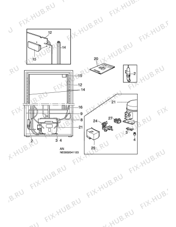 Взрыв-схема холодильника Electrolux ER8893C - Схема узла C10 Cold, users manual
