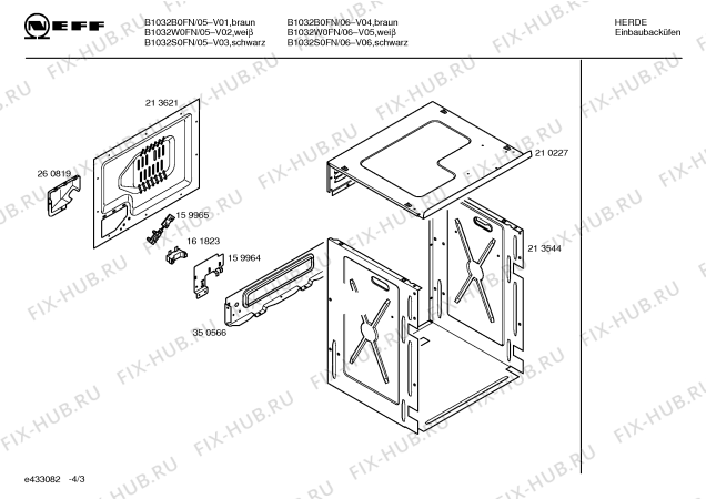 Схема №2 B1032W0FN с изображением Внешняя дверь для электропечи Bosch 00213832