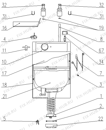 Схема №1 TEG10UEVE (304092, TEG 1020 U/A) с изображением Диод для водонагревателя Gorenje 466482