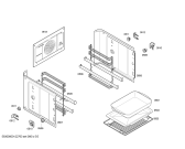 Схема №1 3HT508XP horno balay indep. inox multif. с изображением Передняя часть корпуса для духового шкафа Bosch 00664252