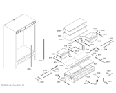 Схема №2 T36BT820NS с изображением Поднос для холодильной камеры Bosch 11007387