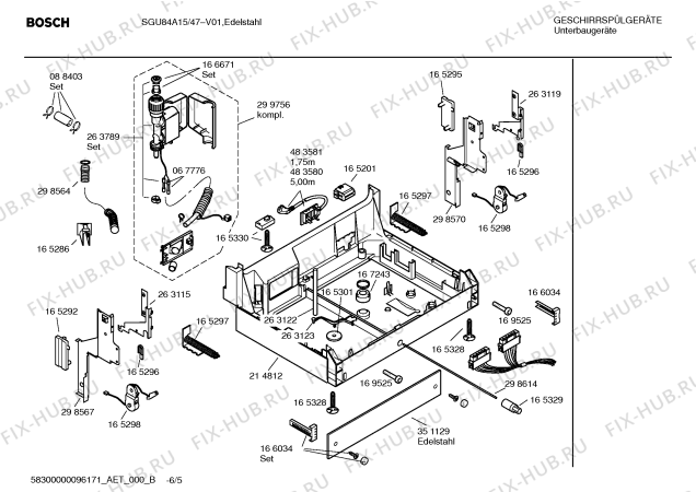 Схема №2 SGU84A15 Exclusiv с изображением Передняя панель для посудомоечной машины Bosch 00435340