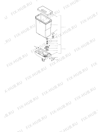 Взрыв-схема кофеварки (кофемашины) SCHOLTES MCP10 (F059392) - Схема узла