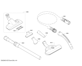 Схема №1 BSGL62544 BOSCH GL60 2500W с изображением Часть корпуса для мини-пылесоса Bosch 00702470