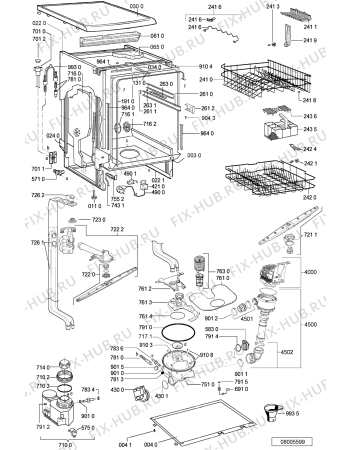 Схема №1 LPA 46 с изображением Обшивка для посудомойки Whirlpool 481245373348