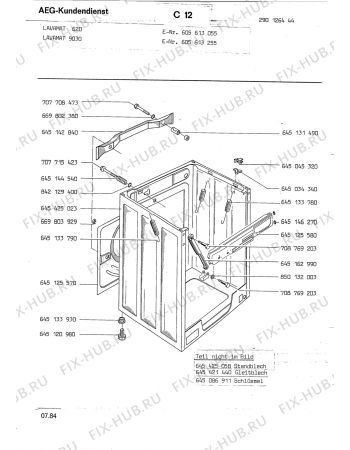 Взрыв-схема стиральной машины Aeg LAV620 - Схема узла Section3