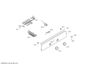 Схема №1 HLL09A020U с изображением Панель управления для плиты (духовки) Bosch 11027774