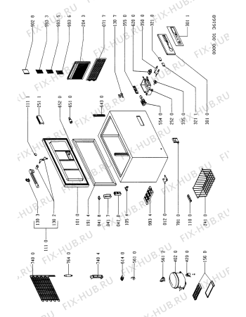 Схема №1 GTMH 2549/2 с изображением Блок питания для холодильника Whirlpool 481929068392