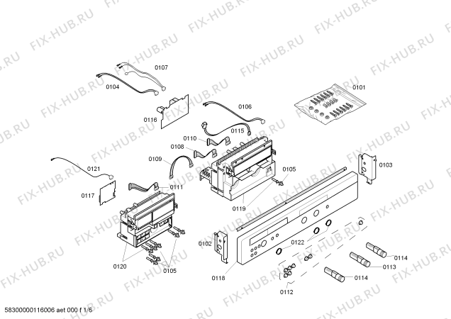 Схема №1 HBN870760 с изображением Ручка переключателя для электропечи Bosch 00423894