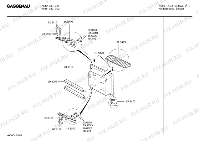 Схема №1 IK544023 с изображением Ремкомплект для холодильной камеры Bosch 00260276