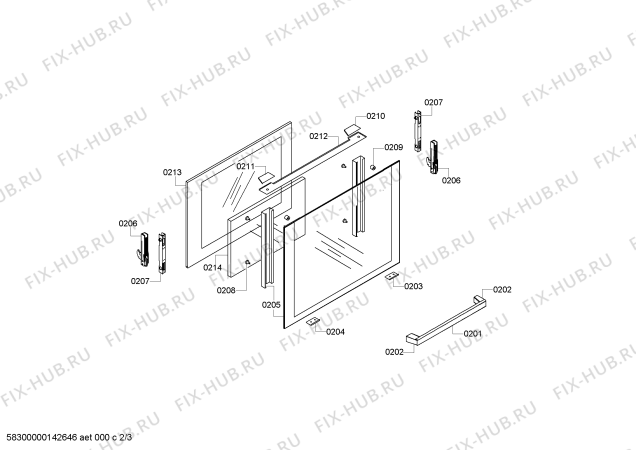 Схема №2 HSL6EI23 с изображением Ручка переключателя для плиты (духовки) Siemens 00617493