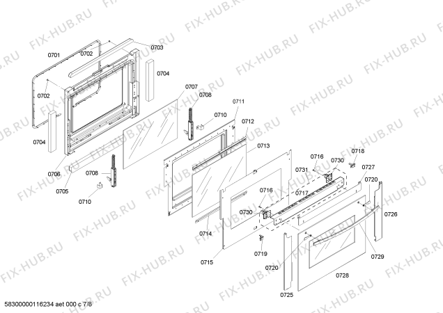 Схема №1 SECD302BS с изображением Инструкция по установке/монтажу для духового шкафа Bosch 00591895