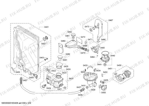 Схема №1 S41N86N1DE Excellent, Made in germany с изображением Передняя панель для посудомоечной машины Bosch 00790279