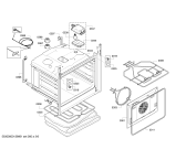 Схема №1 HBA63B450A с изображением Фронтальное стекло для духового шкафа Bosch 00682996