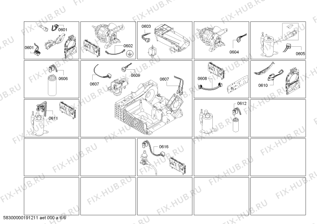 Схема №2 WTW83480 SelfCleaning Condenser с изображением Модуль управления, запрограммированный для сушильной машины Bosch 10000124