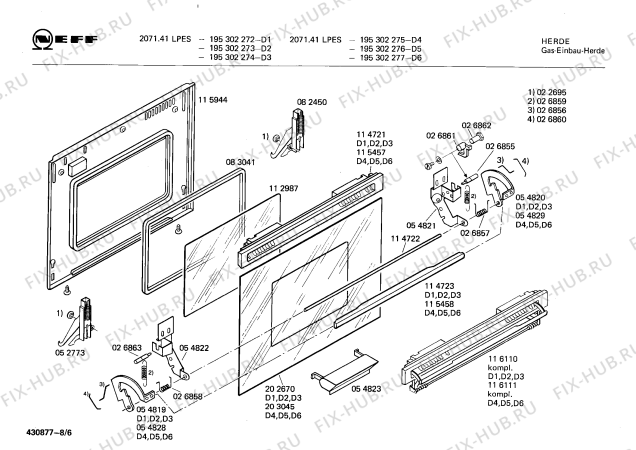 Схема №2 195302275 2071.41LPES с изображением Панель управления для плиты (духовки) Bosch 00115947