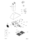 Схема №1 AKR 947 IX с изображением Покрытие для электровытяжки Whirlpool 480122100227