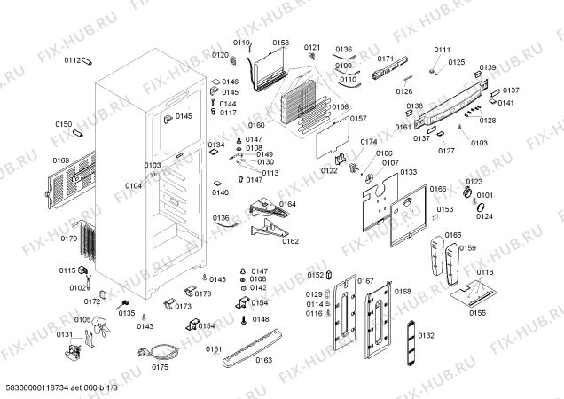 Схема №1 KSU49630NE с изображением Дверь для холодильника Bosch 00473898