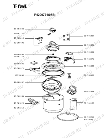 Схема №1 P4290731/07B с изображением Сотейника Seb SS-981153