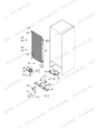 Схема №1 WTE2510 W с изображением Шуруп для холодильника Whirlpool 482000094614