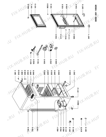 Схема №1 AFB 438/H с изображением Мини-ручка для холодильной камеры Whirlpool 481928228727