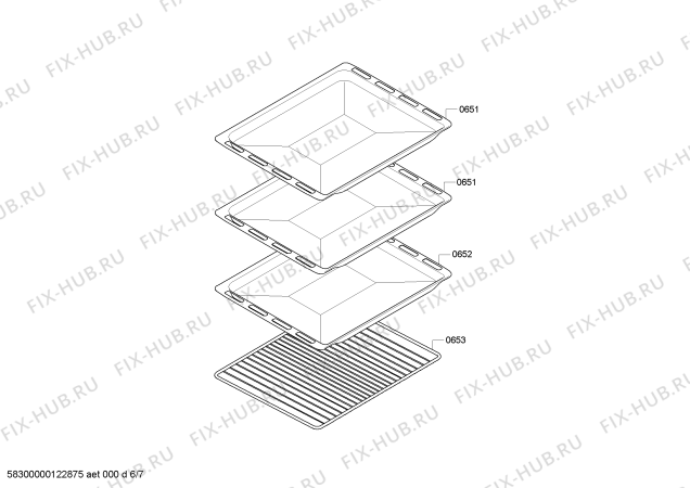 Схема №1 HL658540F с изображением Стеклокерамика для электропечи Siemens 00476446