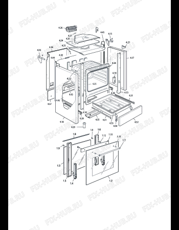 Схема №1 PEMB664C с изображением Поверхность для духового шкафа DELONGHI 3316N402C