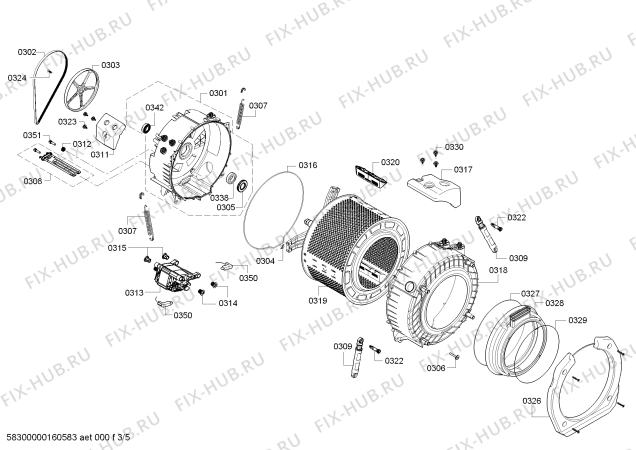 Схема №1 WKD24360EE, WKD2436 с изображением Кнопка для стиральной машины Bosch 00619475