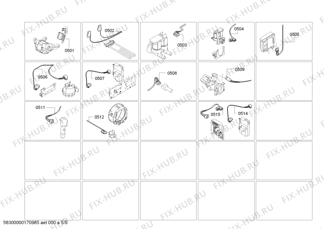 Схема №4 WAY24840TR HomeProfessional Ak#II# Dozaj Sistemi с изображением Дисплейный модуль запрограммирован для стиральной машины Bosch 11011123