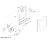 Схема №1 SMS99M99EU Silence Plus с изображением Передняя панель для посудомоечной машины Bosch 00745357