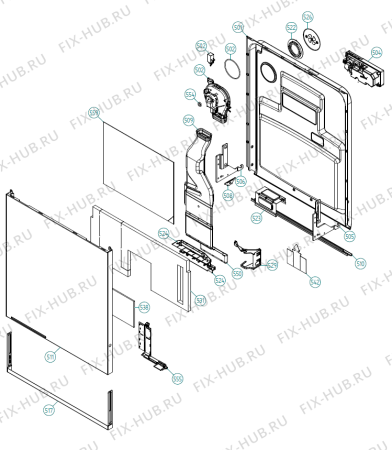 Взрыв-схема посудомоечной машины Gorenje VA9611TTUU-A02 NL   -VA9611TTUU-A02 (900001416, DW70.4) - Схема узла 05