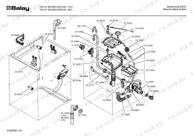 Схема №1 WV2BY45FG с изображением Вставка для стиралки Bosch 00059486